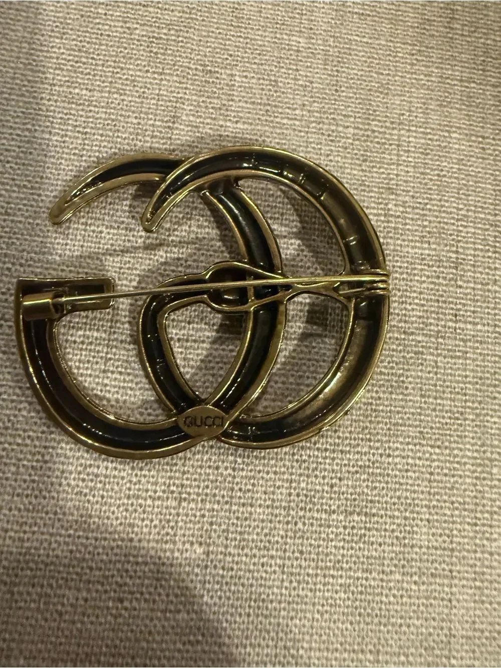New Gucci antique Gold tone snake Brooch
